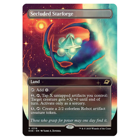 Secluded Starforge 0316 card from the Magic The Gathering set Edge of Eternities