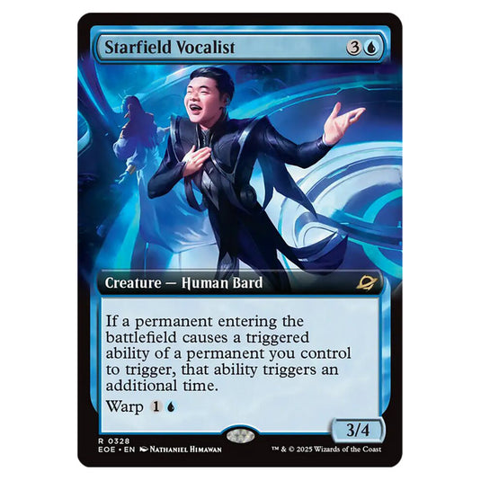 Starfield Vocalist 0328 card from the Magic The Gathering set Edge of Eternities
