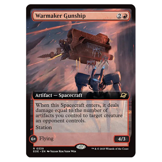 Warmaker Gunship 0339 card from the Magic The Gathering set Edge of Eternities