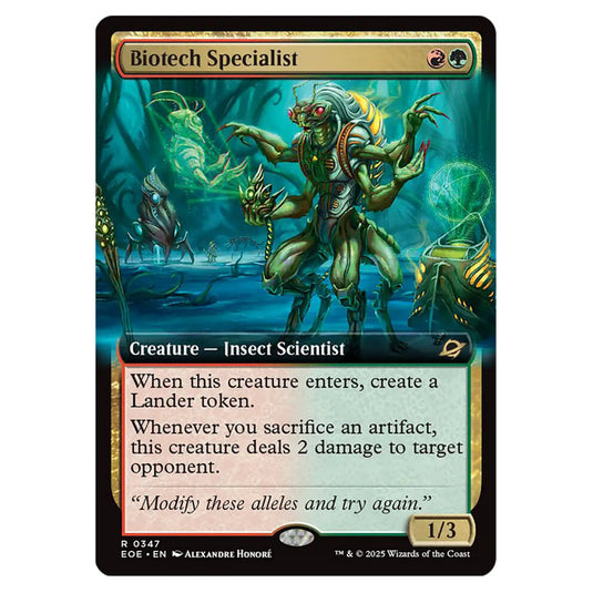 Biotech Specialist 0347 card from the Magic The Gathering set Edge of Eternities