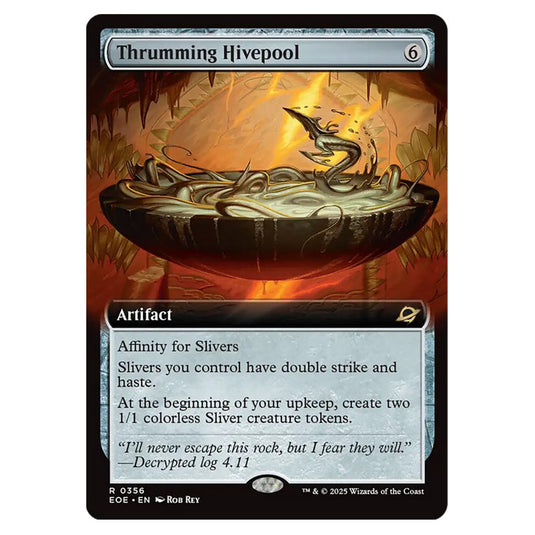 Thrumming Hivepool 0356 card from the Magic The Gathering set Edge of Eternities