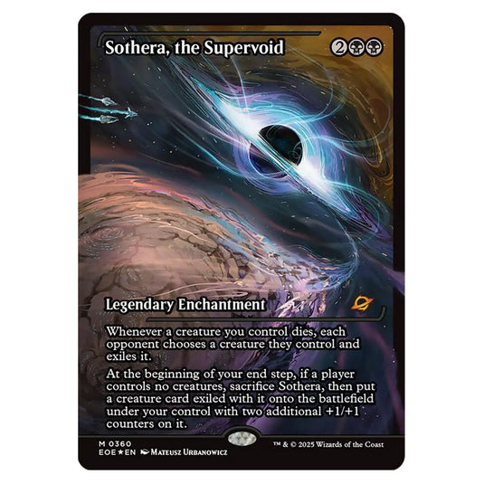 Sothera, the Supervoid 0360 card from the Magic The Gathering set Edge of Eternities