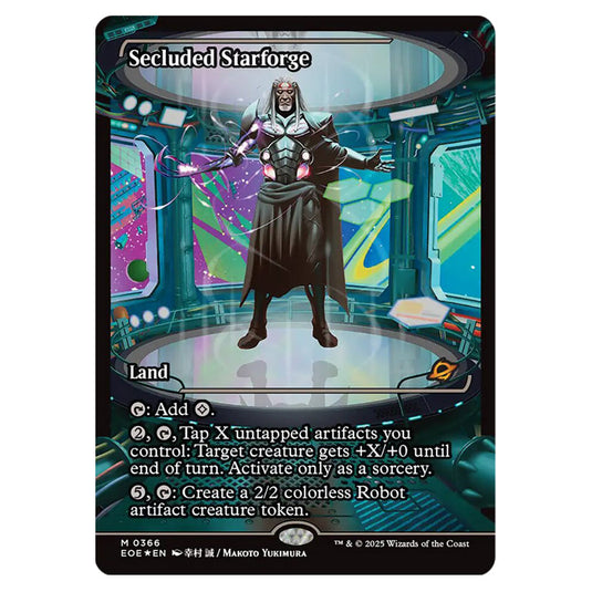Secluded Starforge 0366 card from the Magic The Gathering set Edge of Eternities