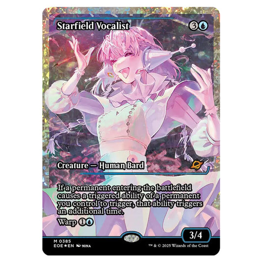 Starfield Vocalist 0385 card from the Magic The Gathering set Edge of Eternities