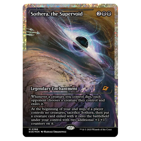 Sothera, the Supervoid 0386 card from the Magic The Gathering set Edge of Eternities
