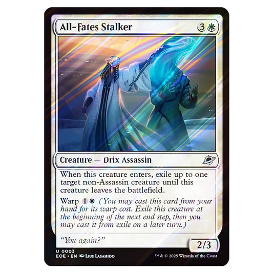All-Fates Stalker 0003 card from the Magic The Gathering set Edge of Eternities