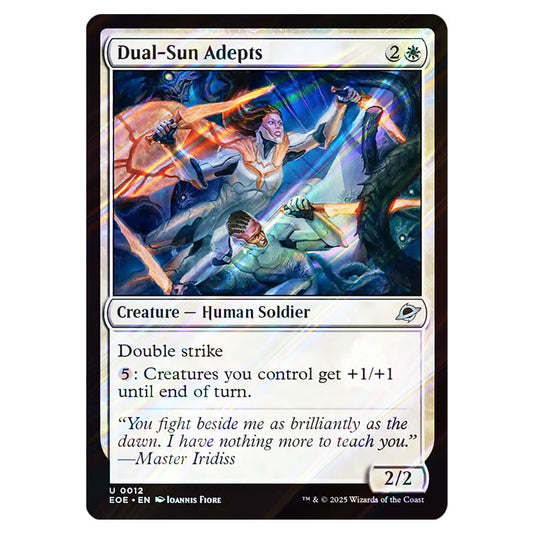 Dual-Sun Adepts 0012 card from the Magic The Gathering set Edge of Eternities