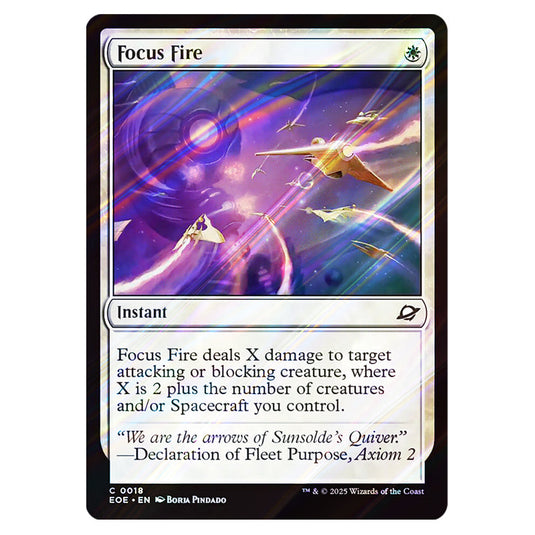 Focus Fire 0018 card from the Magic The Gathering set Edge of Eternities