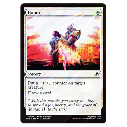Honor 0021 card from the Magic The Gathering set Edge of Eternities
