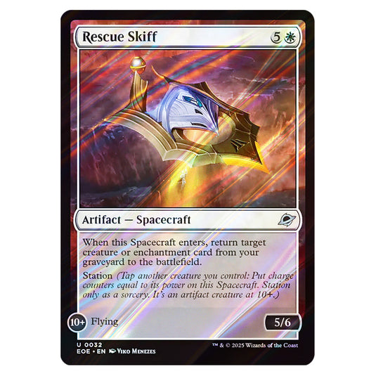 Rescue Skiff 0032 card from the Magic The Gathering set Edge of Eternities