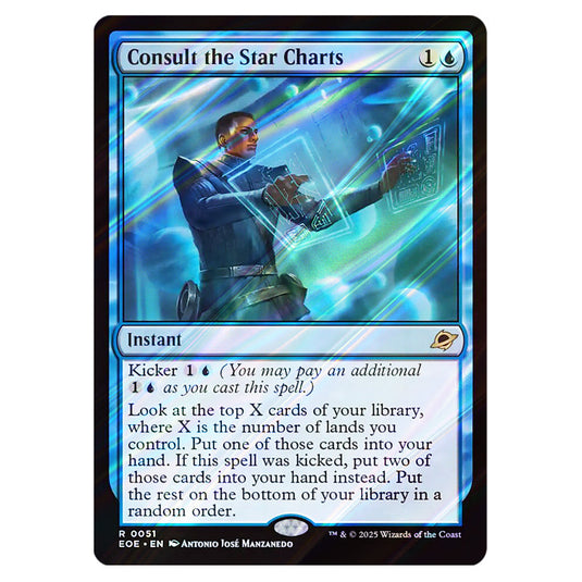 Consult the Star Charts 0051 card from the Magic The Gathering set Edge of Eternities