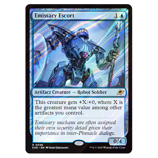 Emissary Escort 0056 card from the Magic The Gathering set Edge of Eternities