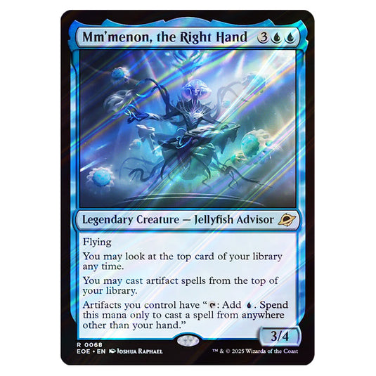 Mm'menon, the Right Hand 0068 card from the Magic The Gathering set Edge of Eternities