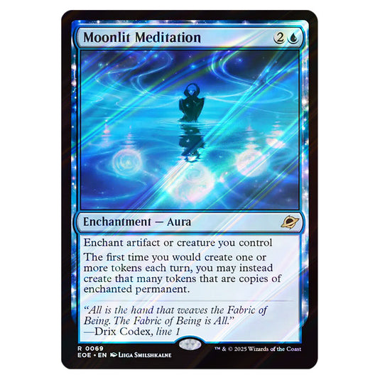 Moonlit Meditation 0069 card from the Magic The Gathering set Edge of Eternities