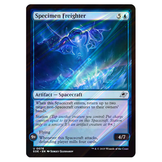 Specimen Freighter 0076 card from the Magic The Gathering set Edge of Eternities