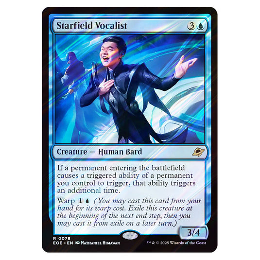 Starfield Vocalist 0078 card from the Magic The Gathering set Edge of Eternities