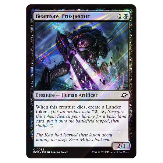 Beamsaw Prospector 0089 card from the Magic The Gathering set Edge of Eternities
