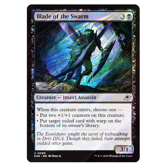 Blade of the Swarm 0090 card from the Magic The Gathering set Edge of Eternities