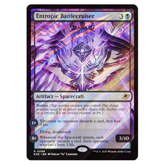 Entropic Battlecruiser 0099 card from the Magic The Gathering set Edge of Eternities