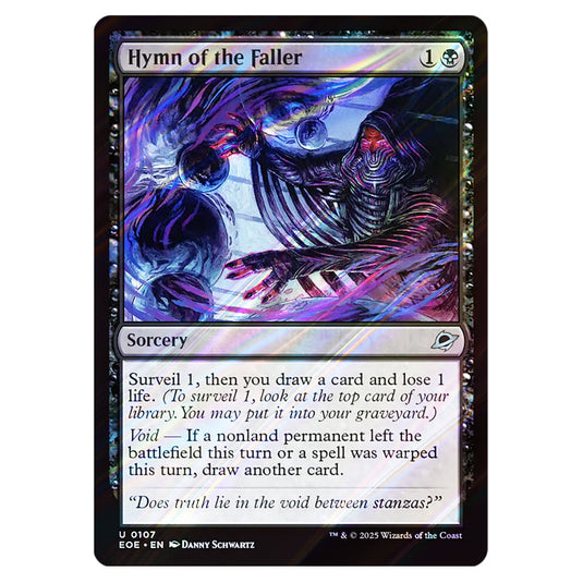 Hymn of the Faller 0107 card from the Magic The Gathering set Edge of Eternities