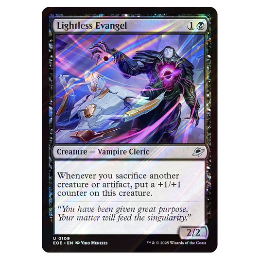 Lightless Evangel 0109 card from the Magic The Gathering set Edge of Eternities