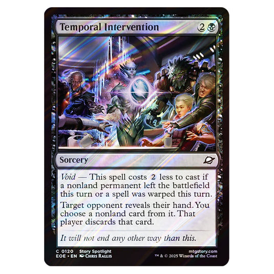 Temporal Intervention 0120 card from the Magic The Gathering set Edge of Eternities