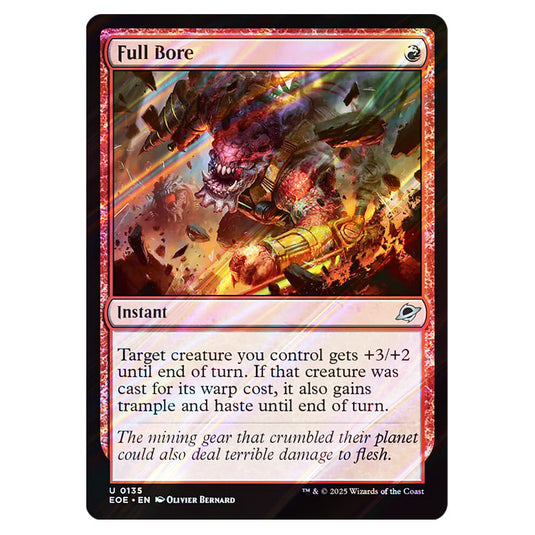 Full Bore 0135 card from the Magic The Gathering set Edge of Eternities