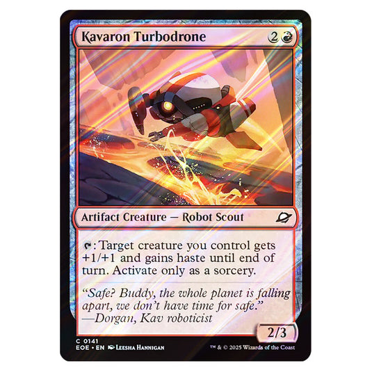 Kavaron Turbodrone 0141 card from the Magic The Gathering set Edge of Eternities