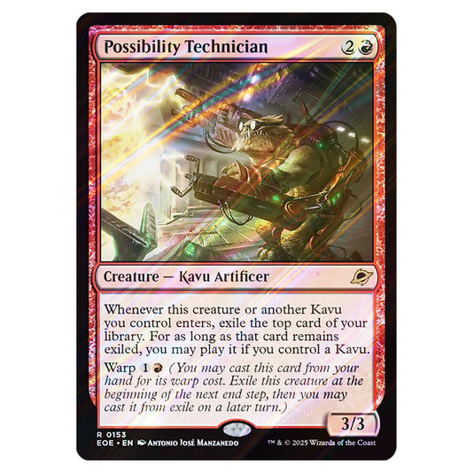 Possibility Technician 0153 card from the Magic The Gathering set Edge of Eternities