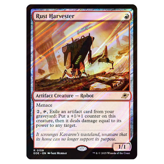 Rust Harvester 0159 card from the Magic The Gathering set Edge of Eternities