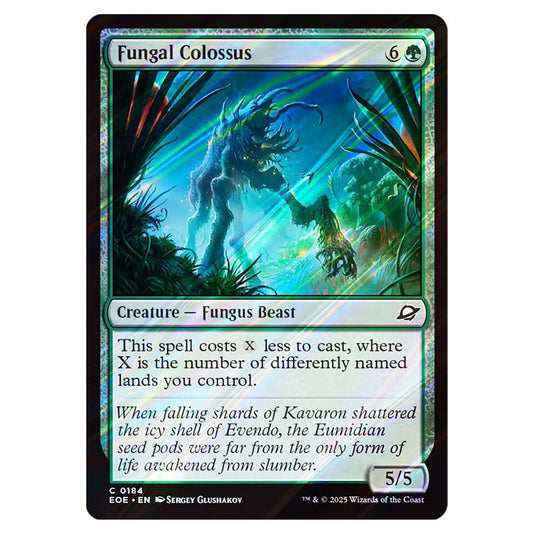 Fungal Colossus 0184 card from the Magic The Gathering set Edge of Eternities
