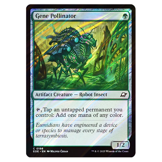 Gene Pollinator 0186 card from the Magic The Gathering set Edge of Eternities