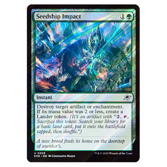 Seedship Impact 0205 card from the Magic The Gathering set Edge of Eternities