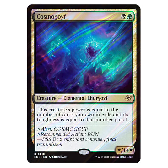 Cosmogoyf 0215 card from the Magic The Gathering set Edge of Eternities
