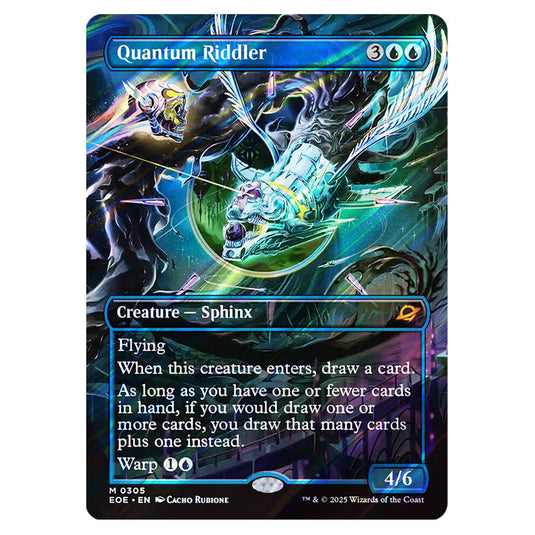 Quantum Riddler 0305 card from the Magic The Gathering set Edge of Eternities