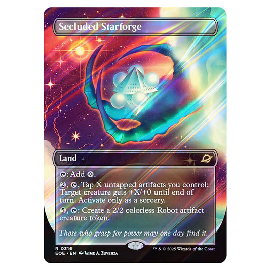Secluded Starforge 0316 card from the Magic The Gathering set Edge of Eternities