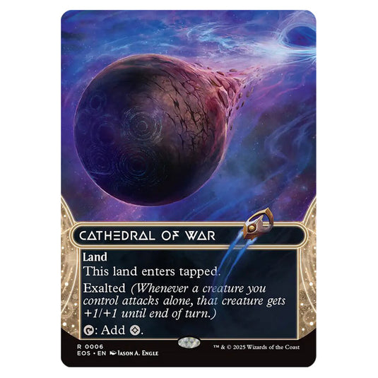 Cathedral of War 0006 card from the Magic The Gathering set Edge of Eternities - Stellar Sights