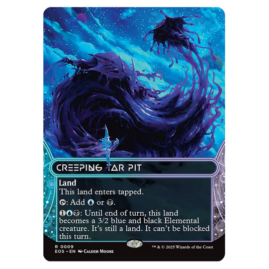 Creeping Tar Pit 0009 card from the Magic The Gathering set Edge of Eternities - Stellar Sights