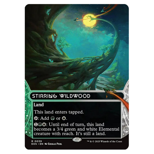 Stirring Wildwood 0039 card from the Magic The Gathering set Edge of Eternities - Stellar Sights