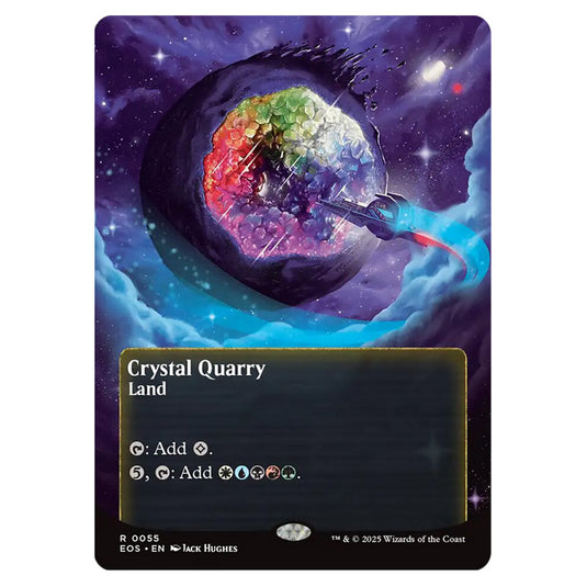 Crystal Quarry 0055 card from the Magic The Gathering set Edge of Eternities - Stellar Sights