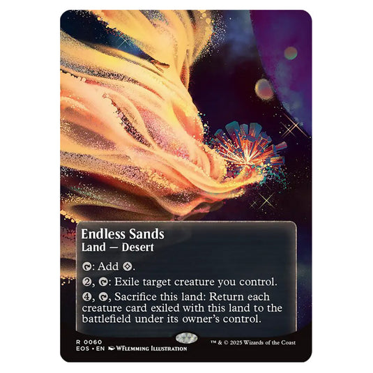 Endless Sands 0060 card from the Magic The Gathering set Edge of Eternities - Stellar Sights