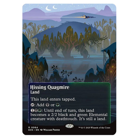 Hissing Quagmire 0064 card from the Magic The Gathering set Edge of Eternities - Stellar Sights