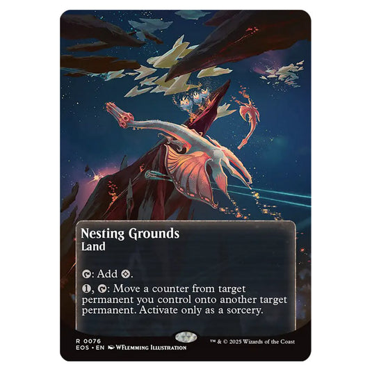 Nesting Grounds 0076 card from the Magic The Gathering set Edge of Eternities - Stellar Sights
