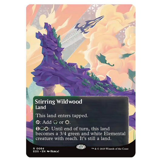 Stirring Wildwood 0084 card from the Magic The Gathering set Edge of Eternities - Stellar Sights