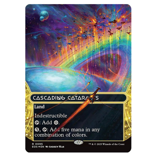 Cascading Cataracts 0095 card from the Magic The Gathering set Edge of Eternities - Stellar Sights
