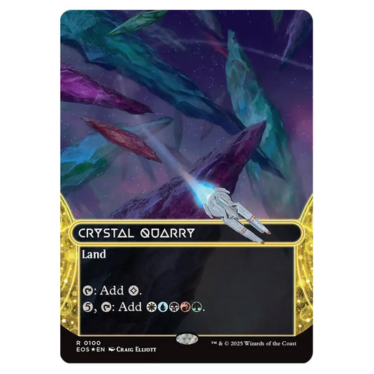Crystal Quarry 0100 card from the Magic The Gathering set Edge of Eternities - Stellar Sights