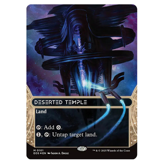 Deserted Temple 0101 card from the Magic The Gathering set Edge of Eternities - Stellar Sights