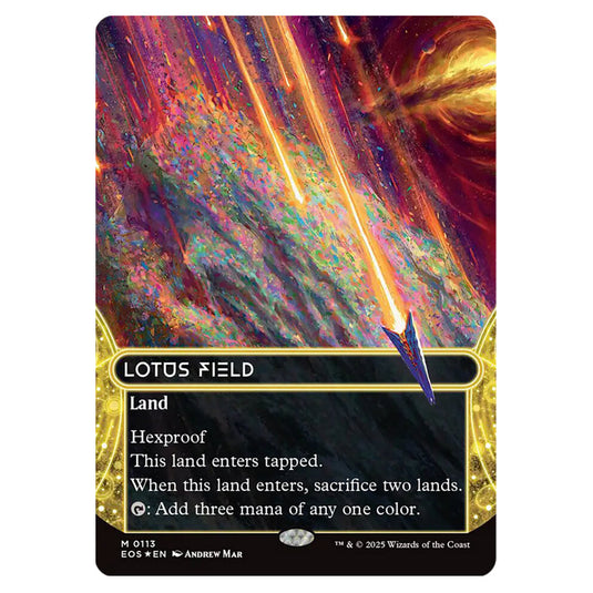 Lotus Field 0113 card from the Magic The Gathering set Edge of Eternities - Stellar Sights