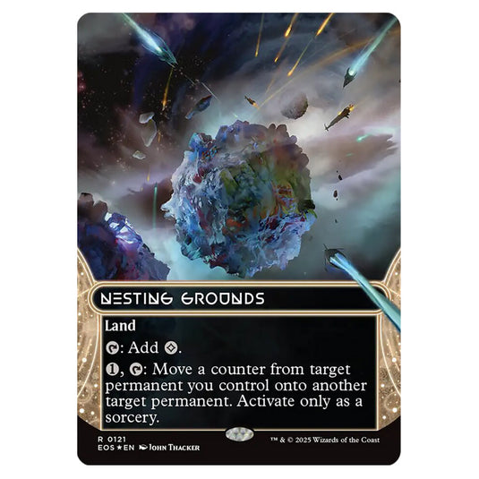 Nesting Grounds 0121 card from the Magic The Gathering set Edge of Eternities - Stellar Sights