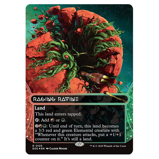 Raging Ravine 0125 card from the Magic The Gathering set Edge of Eternities - Stellar Sights